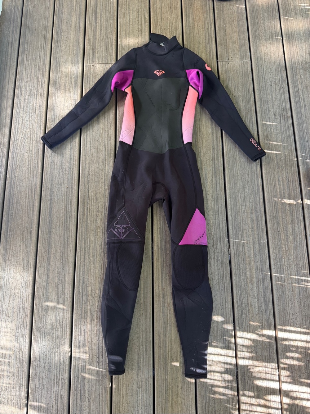 Roxy Syncro 3/2mm Back Zip Full Wetsuit Women’s Size 6